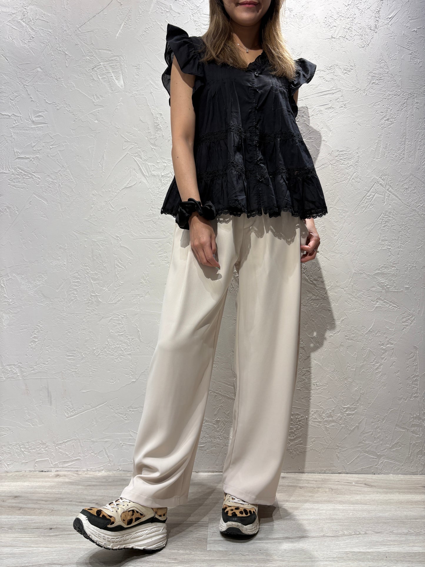 Ruffle Vest Shirt