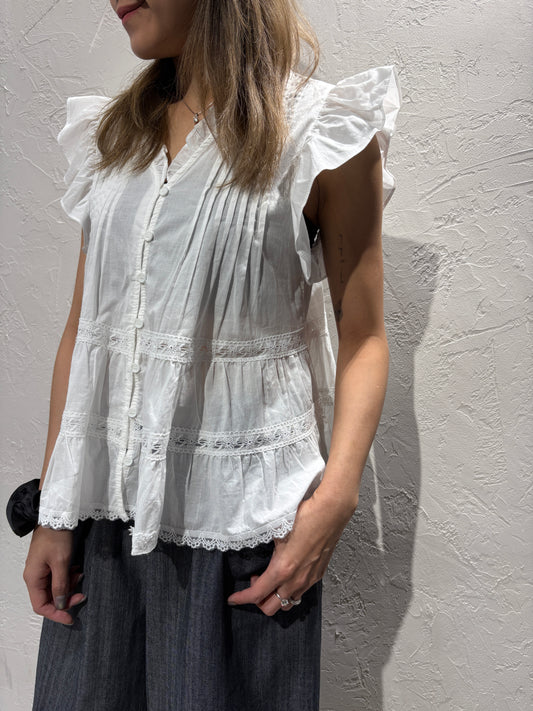 Ruffle Vest Shirt