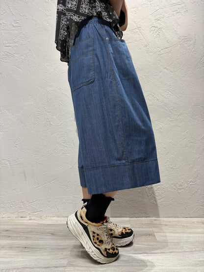 Denim Knee Shorts