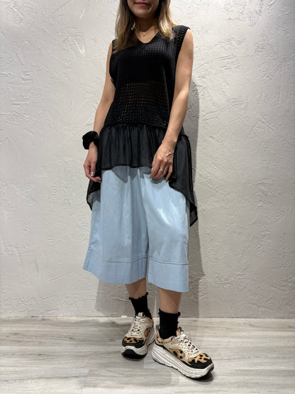 Emboridery Lace Vest Top