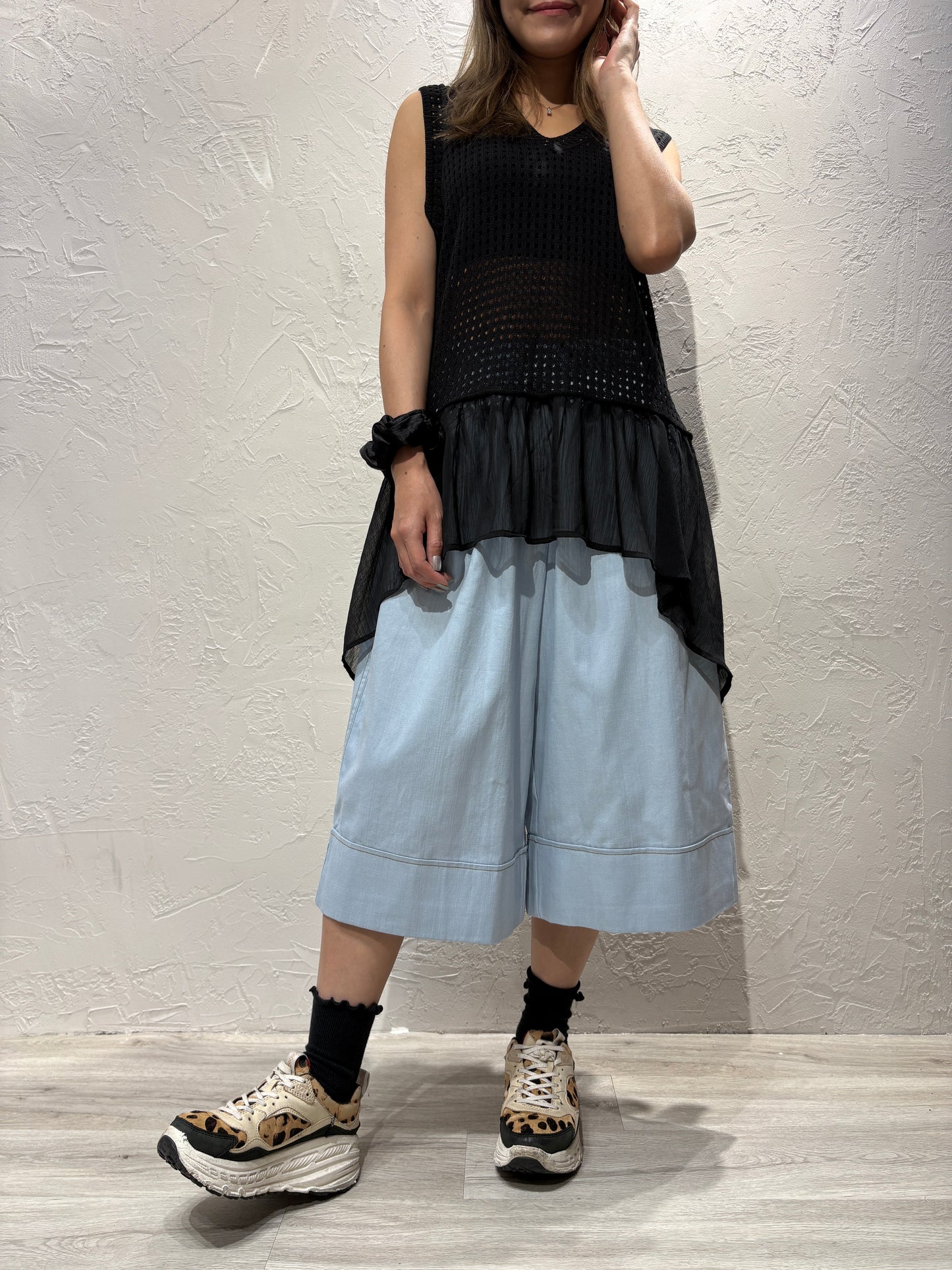 Denim Knee Shorts