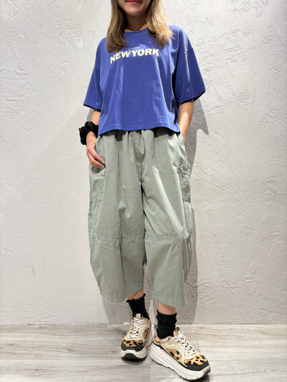 Curved Cut Knee Pants