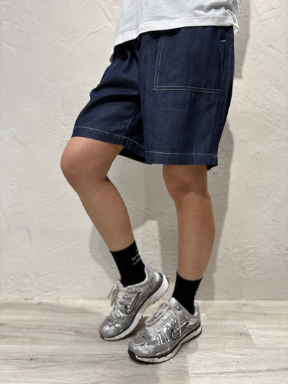 Denim Line Shorts