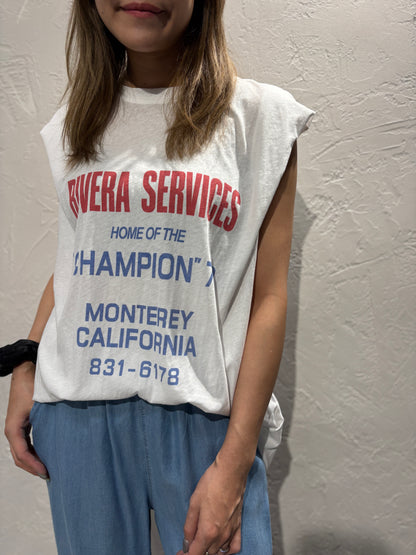 Text Vest Tank Top