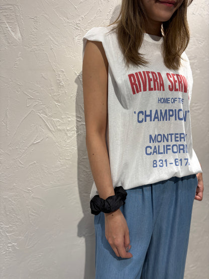 Text Vest Tank Top