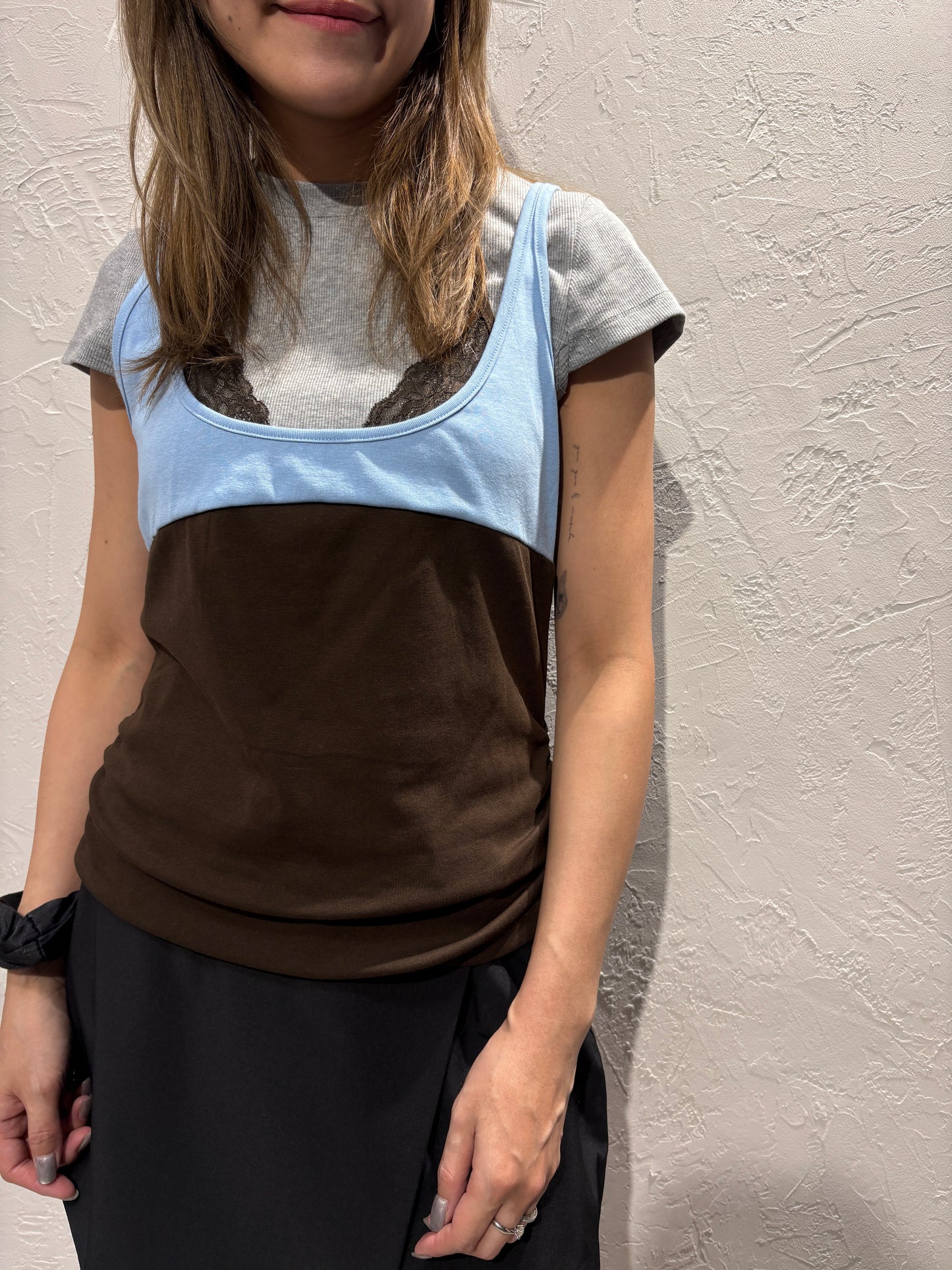 Layer Lace Vest Top