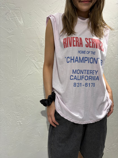 Text Vest Tank Top