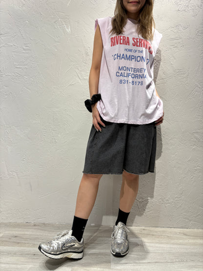 Text Vest Tank Top
