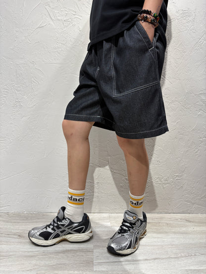 Denim Line Shorts
