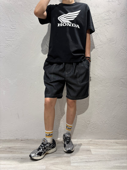 Denim Line Shorts