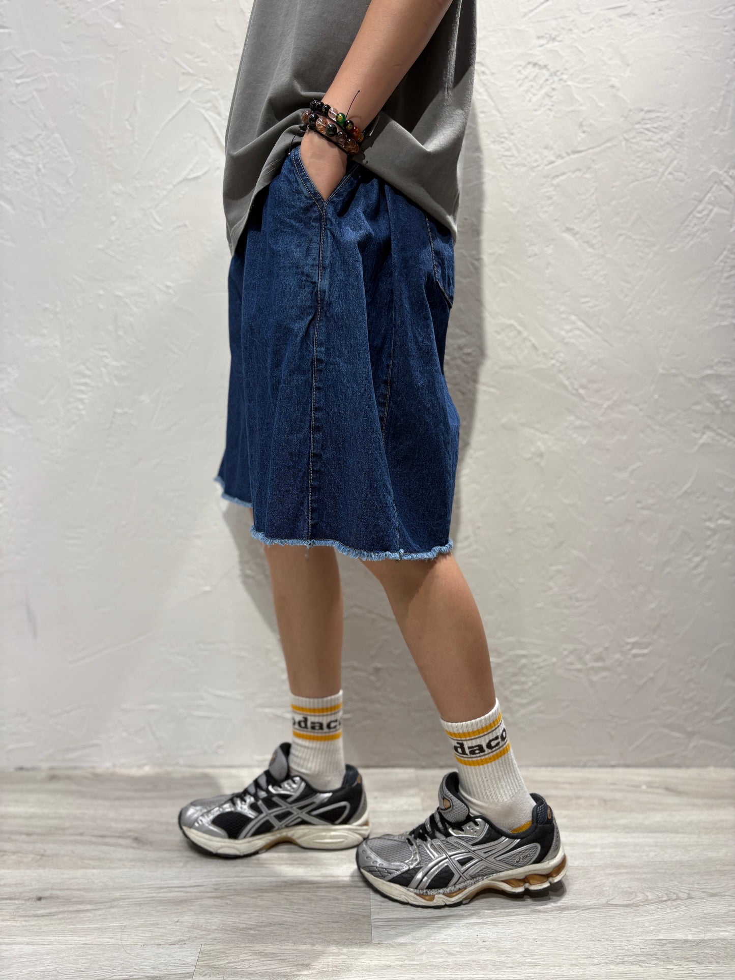 Stylish Cut Denim Shorts