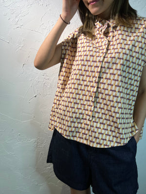 Pattern Buttons Shirt