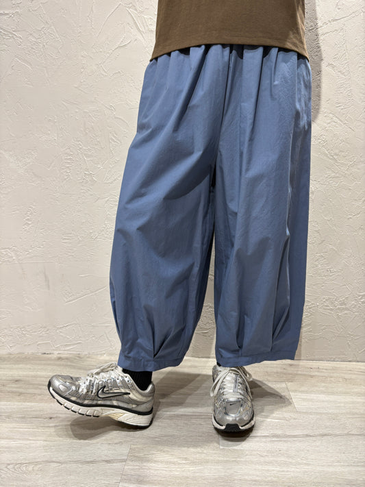 Pleated Hem Wide Legs Pants