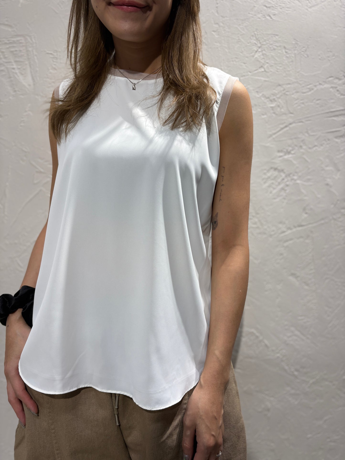 Lace Collar Sleeves Vest