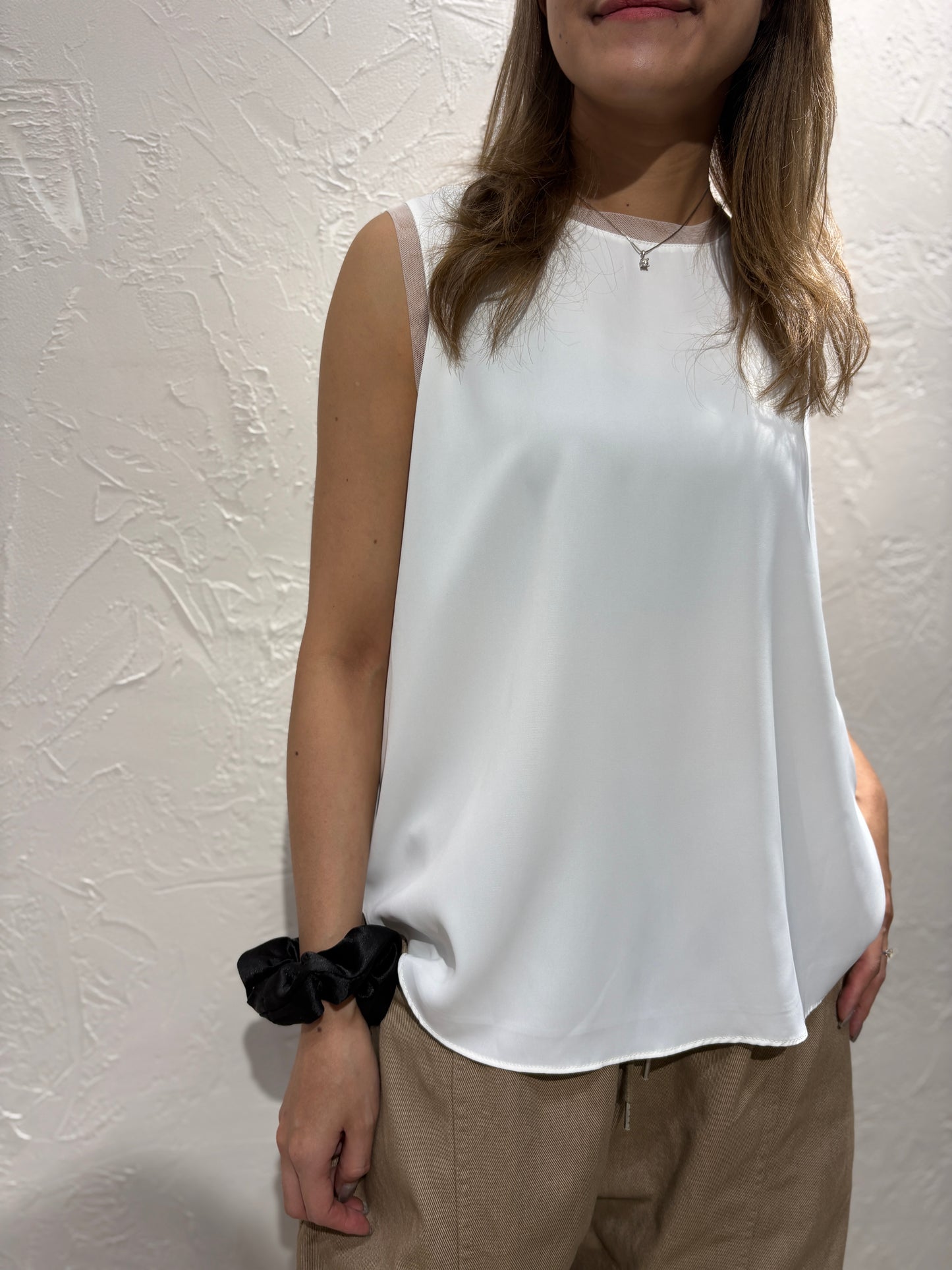 Lace Collar Sleeves Vest