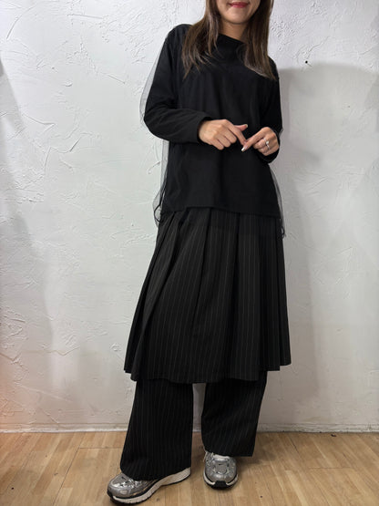 2-Layer Skirt-like Pants