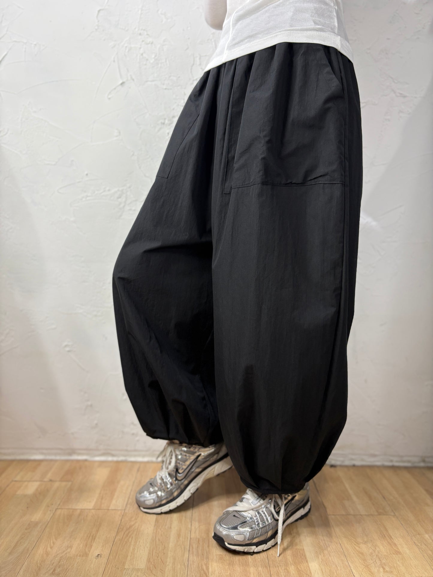 Bubble Wide Legs Pants