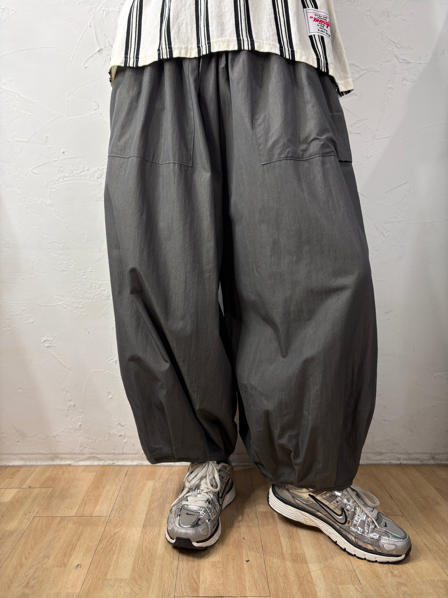 Bubble Wide Legs Pants