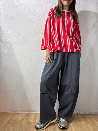Stripes Long Sleeves Top