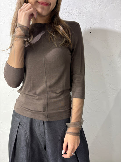 Lace Sleeves Top