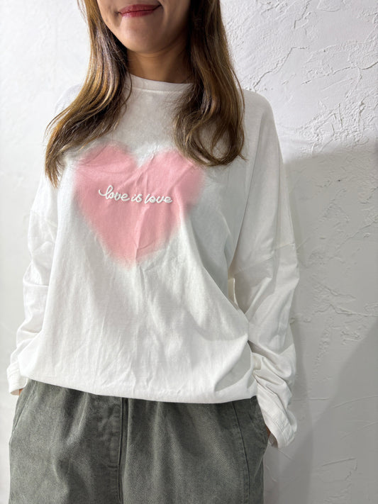 Heart-shaped Long T-shirt
