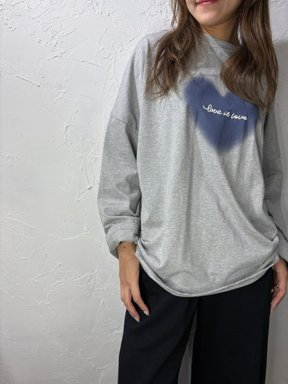 Heart-shaped Long T-shirt