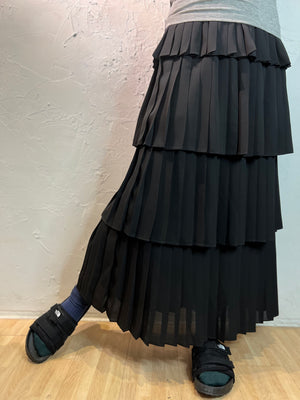 Plain Color Layer Skirt