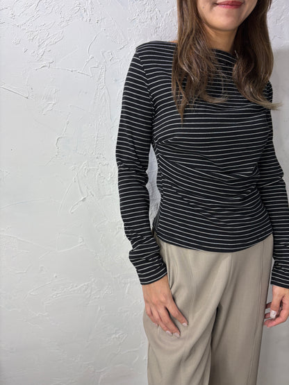 Stripes Long Sleeves Top