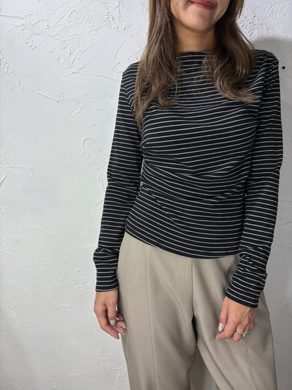 Stripes Long Sleeves Top