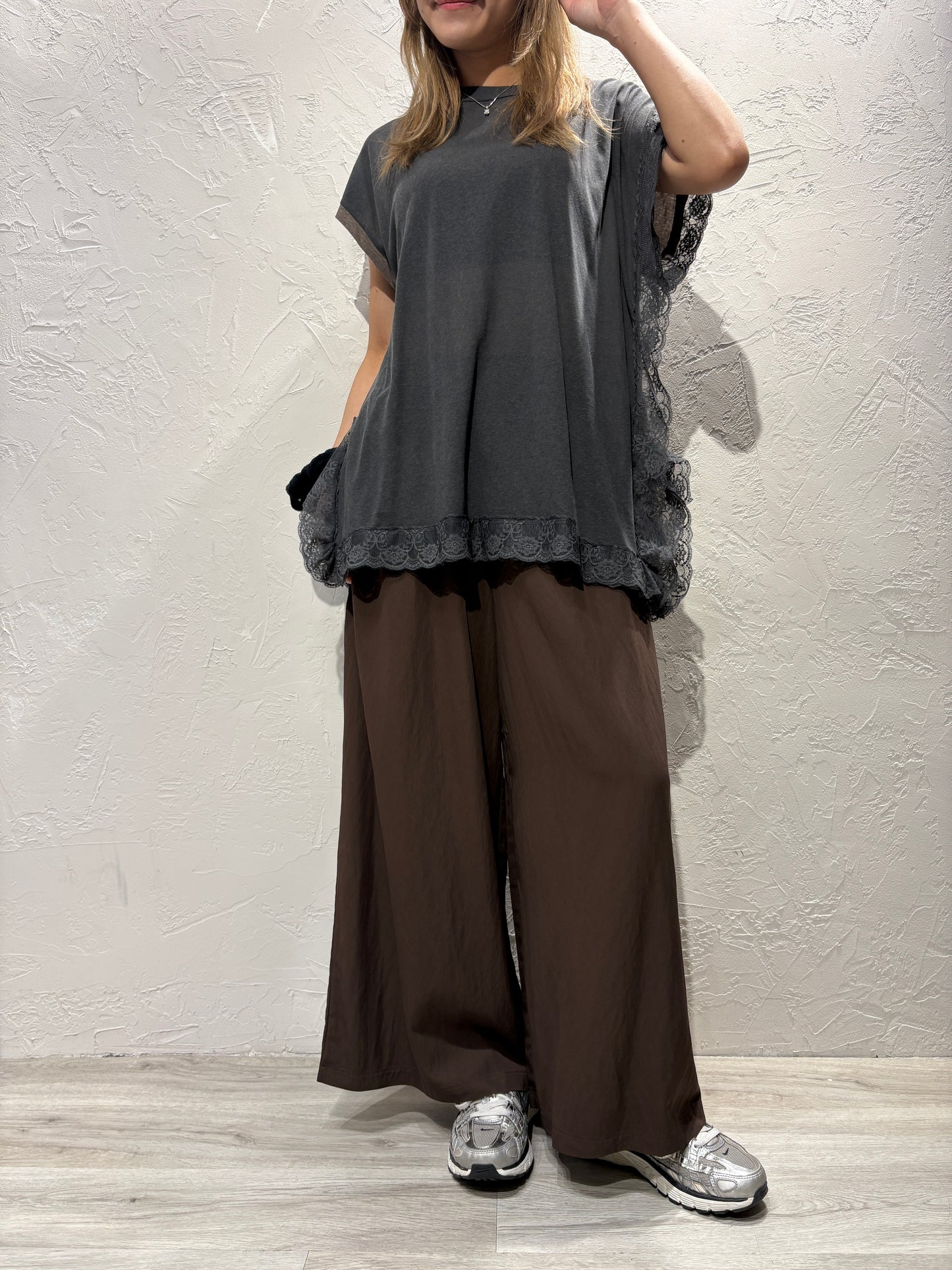 Lace Two-tone Vest Top