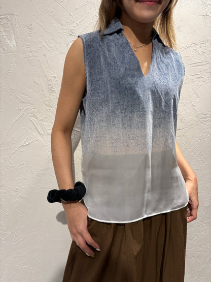See Through Denim Vest