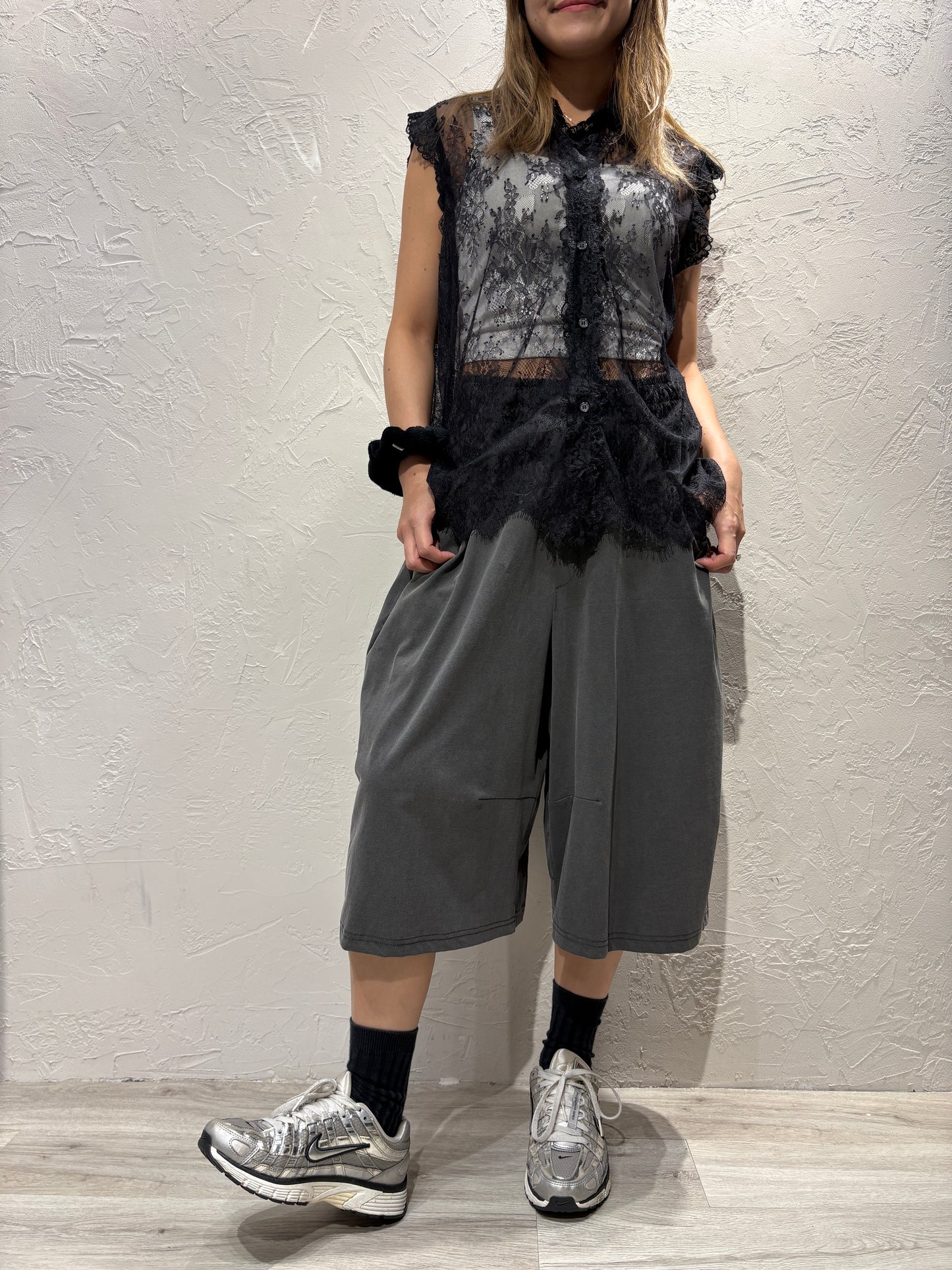 Lace See Through Vest