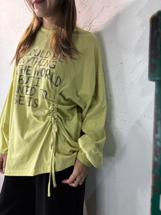 Ribbon Long Sleeves Top
