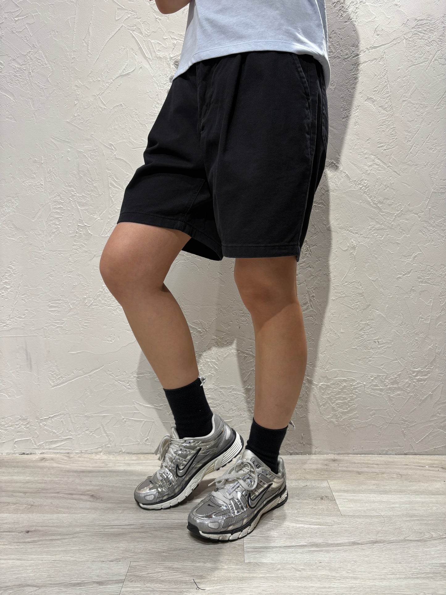 Zip Denim Shorts