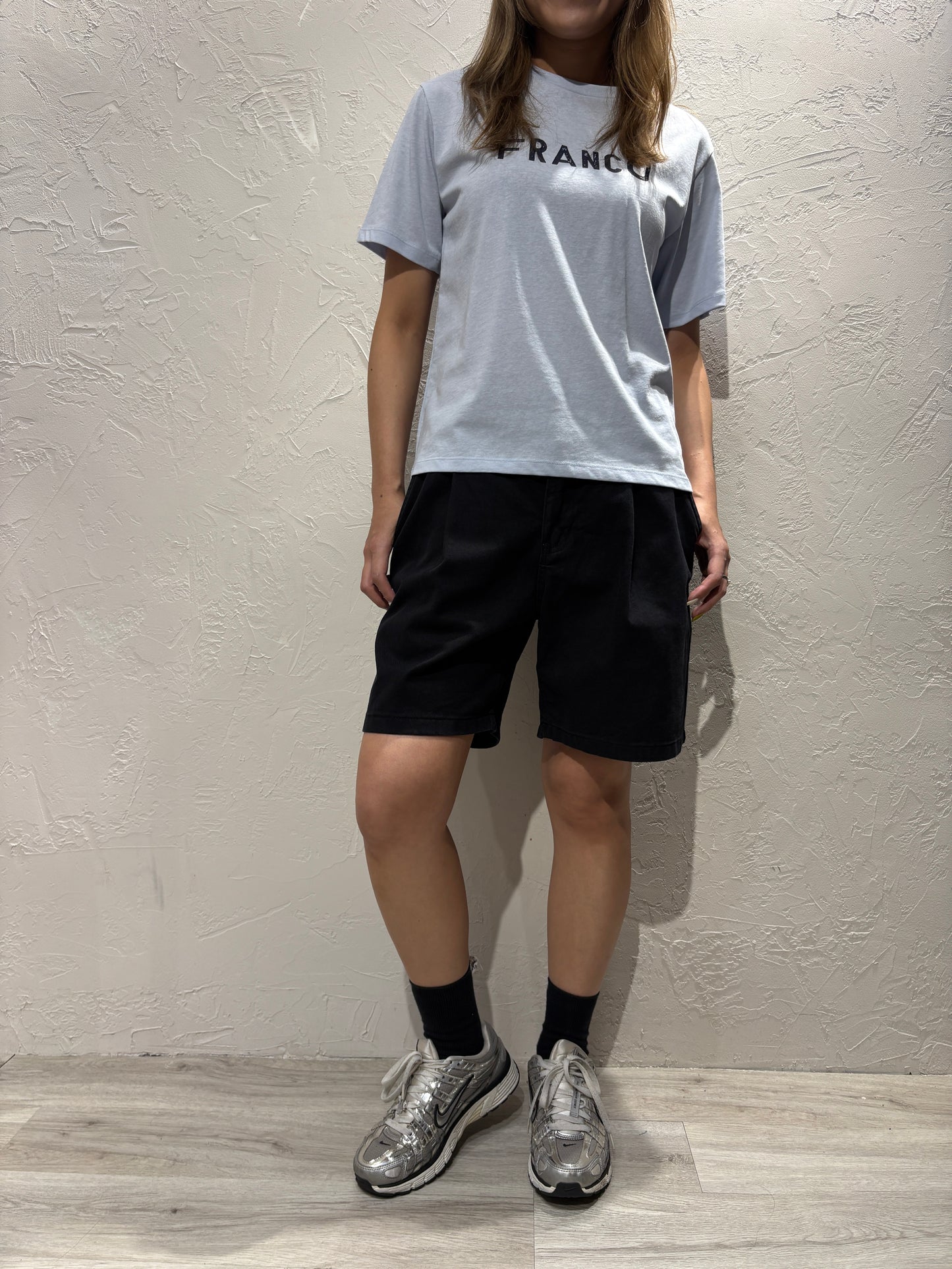 Zip Denim Shorts