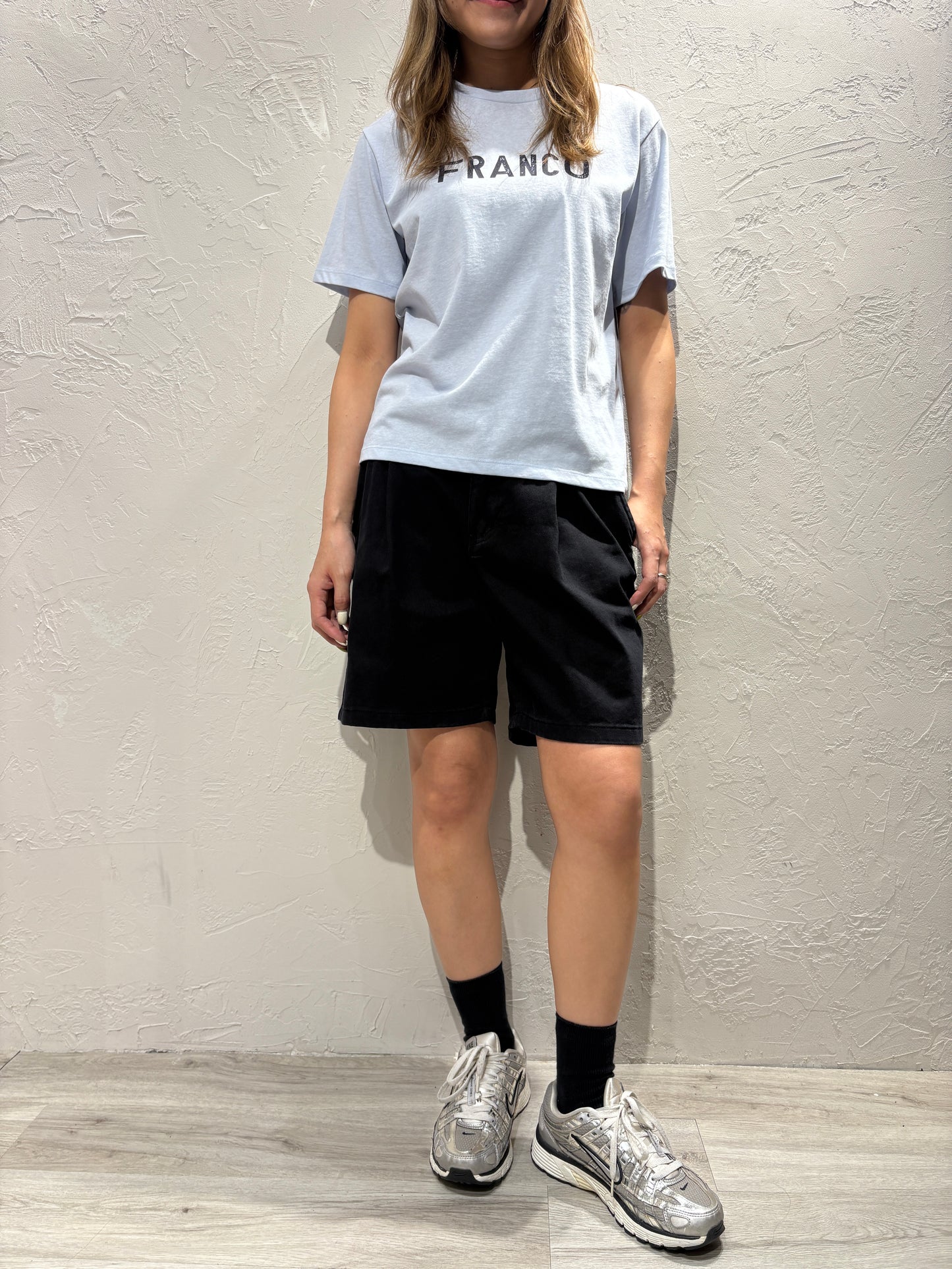 Zip Denim Shorts
