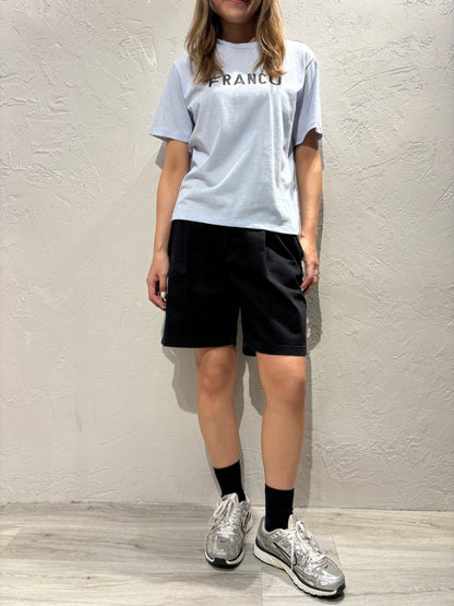 Zip Denim Shorts