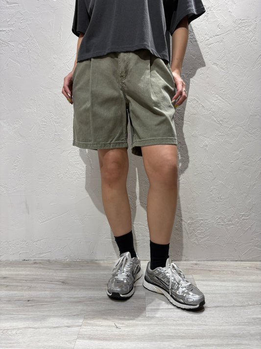 Zip Denim Shorts