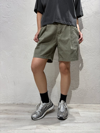 Zip Denim Shorts