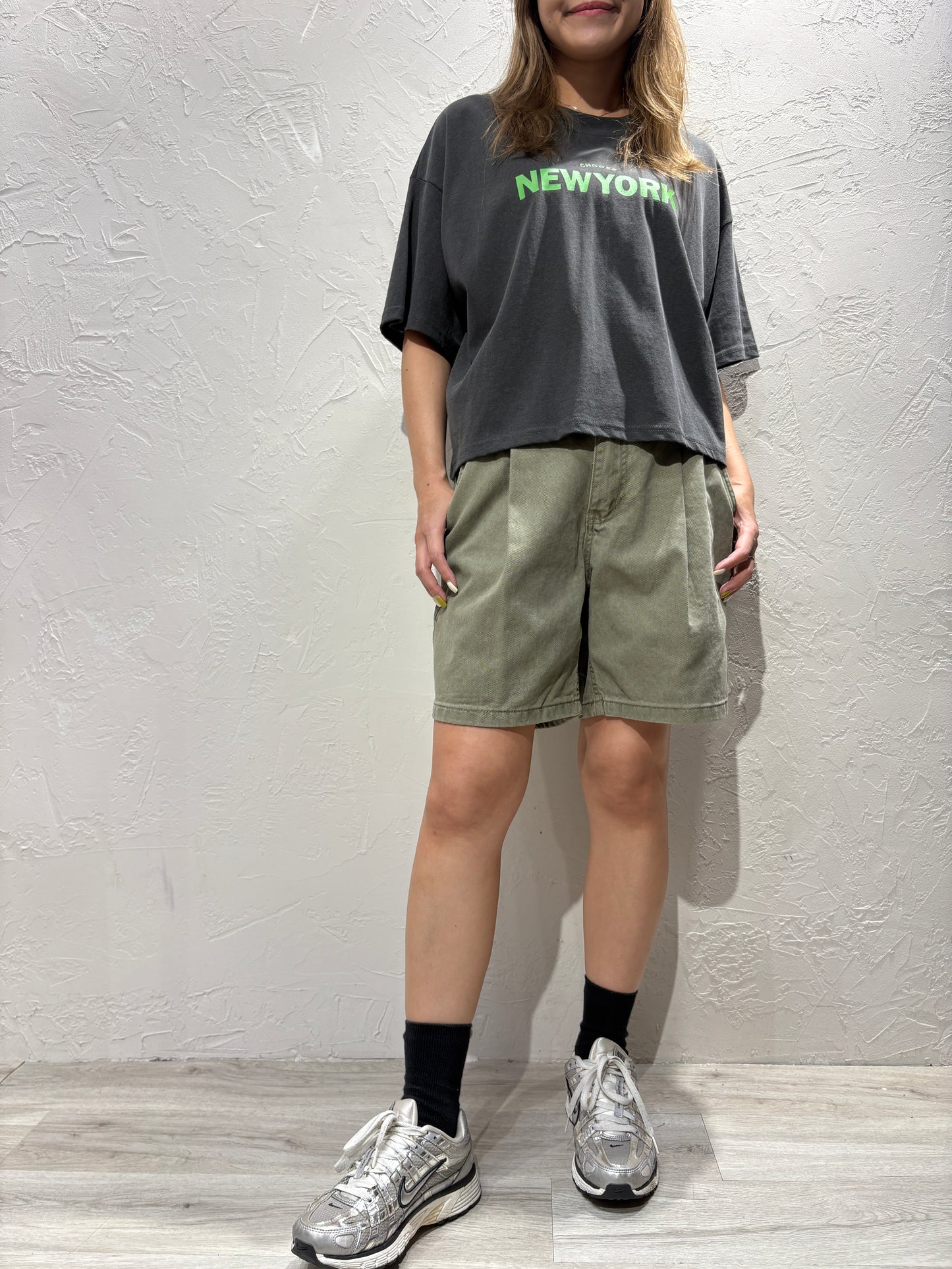 Zip Denim Shorts