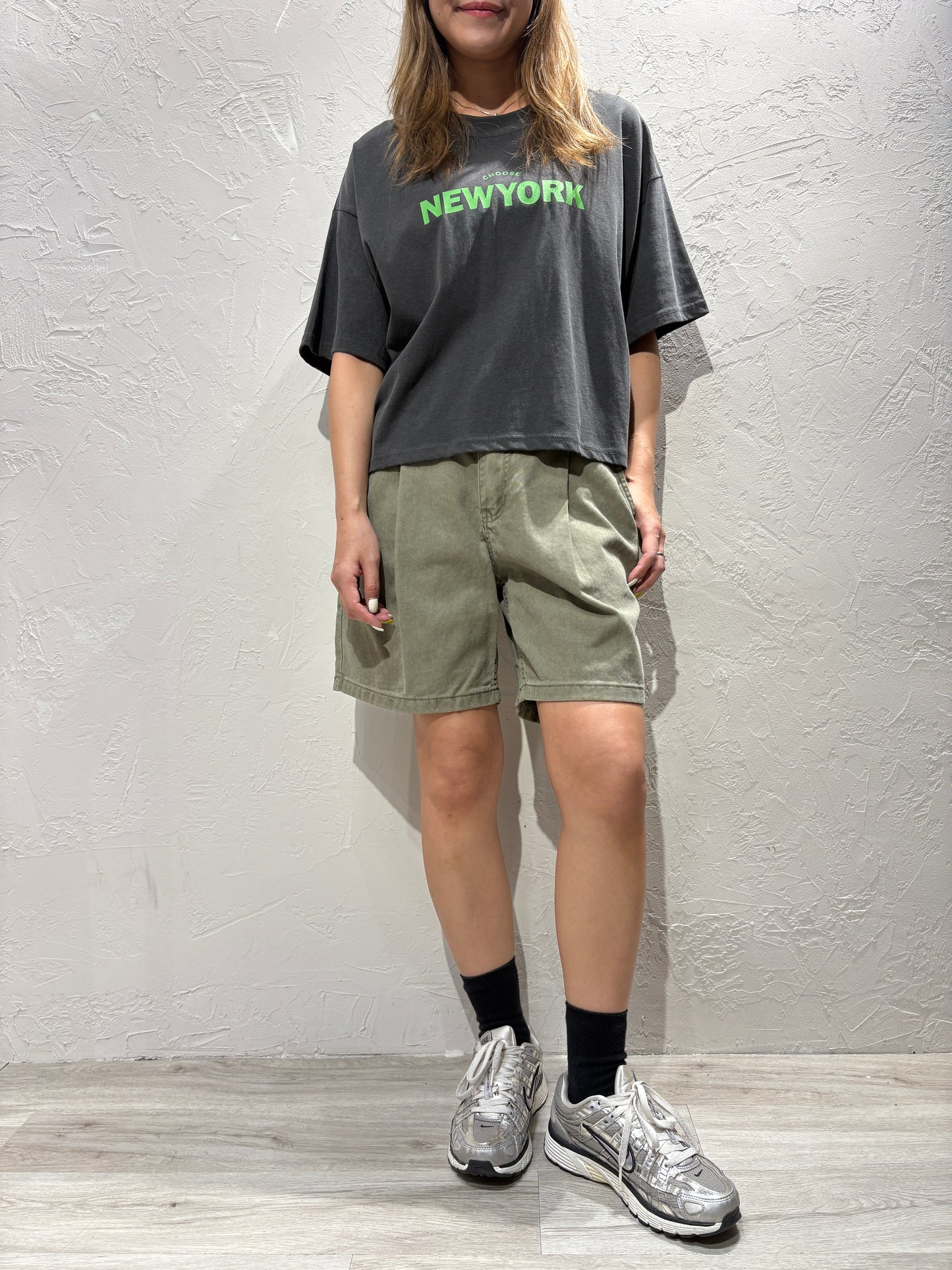 Zip Denim Shorts