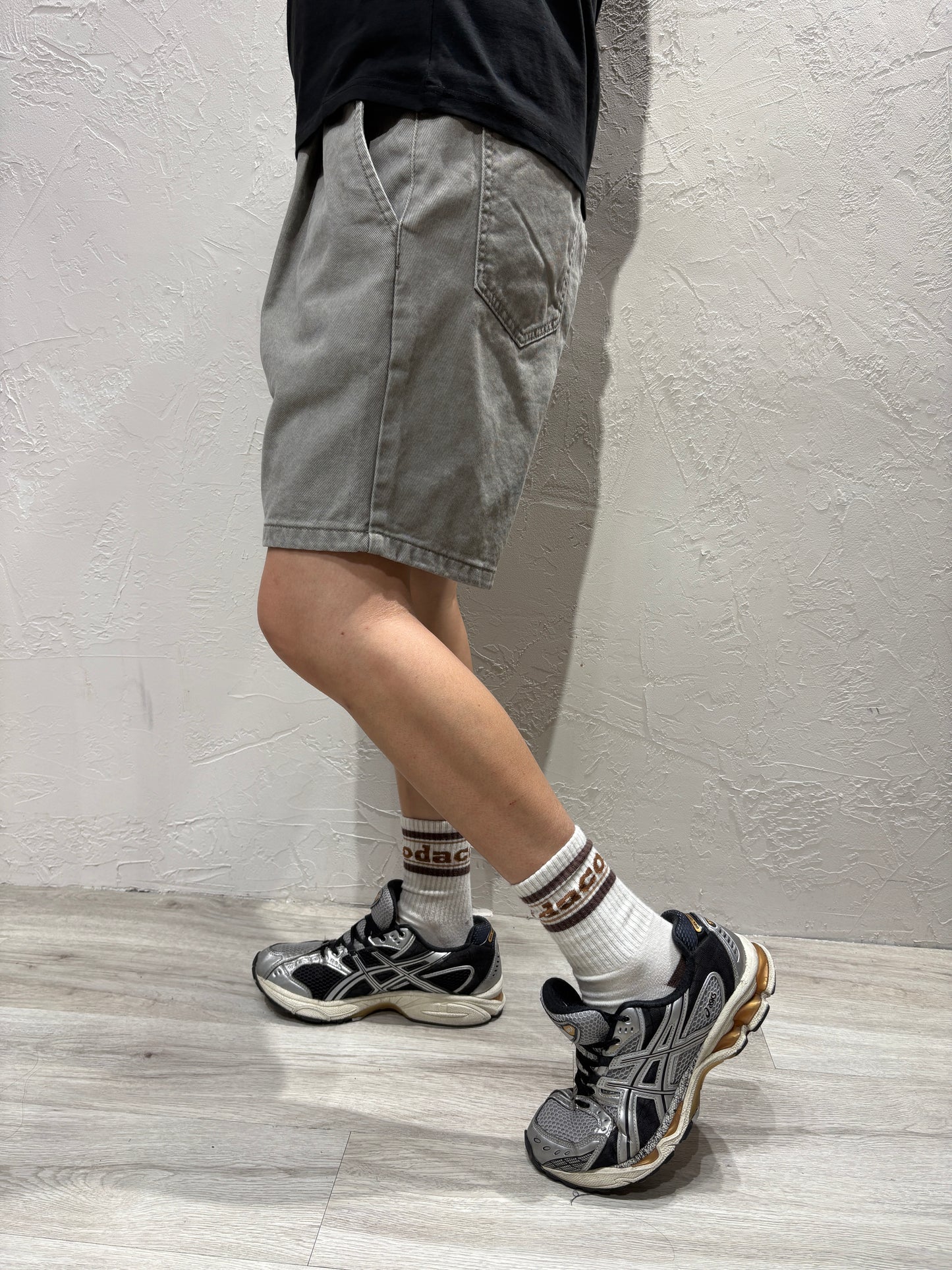 Zip Denim Shorts