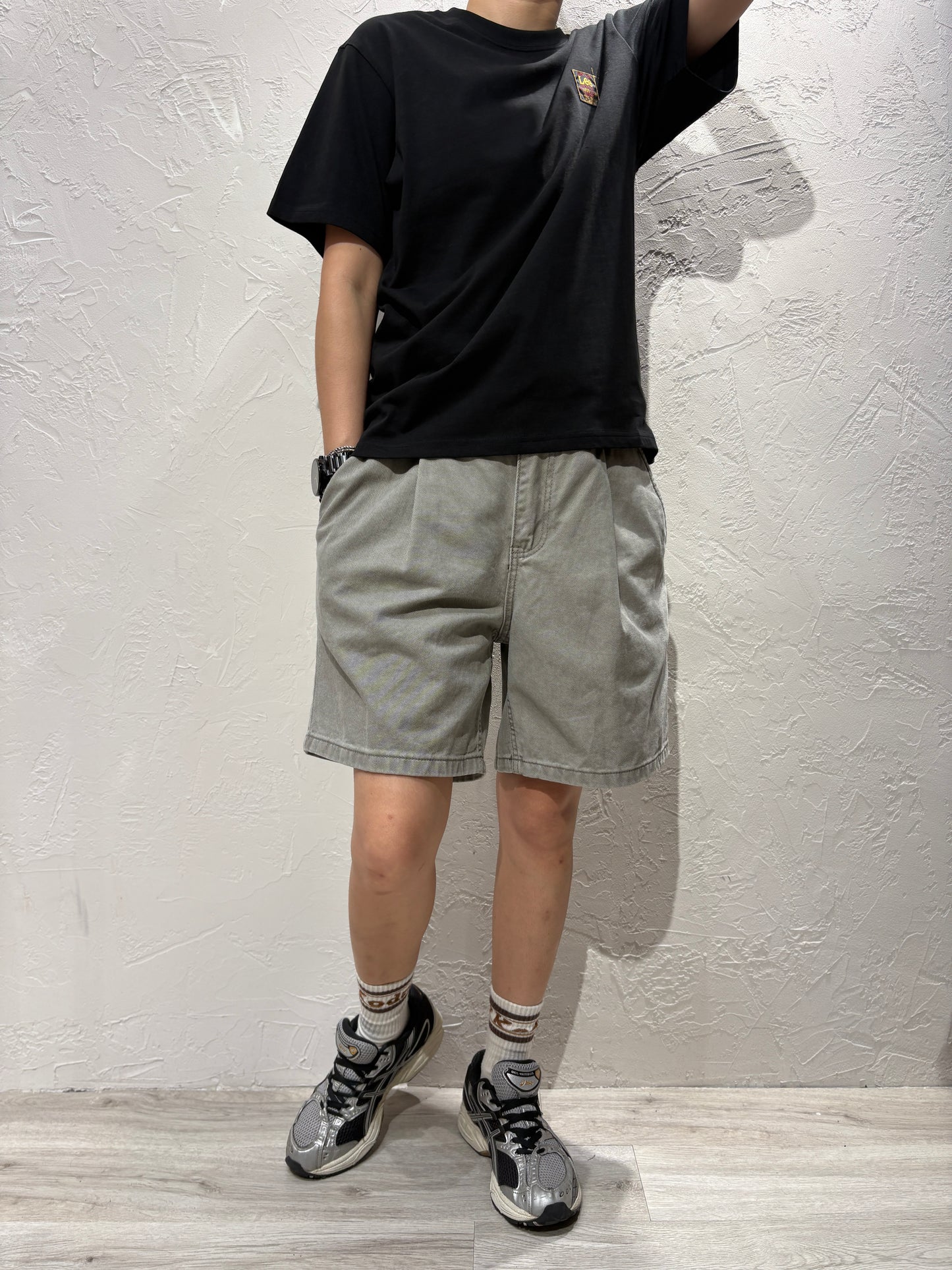 Zip Denim Shorts