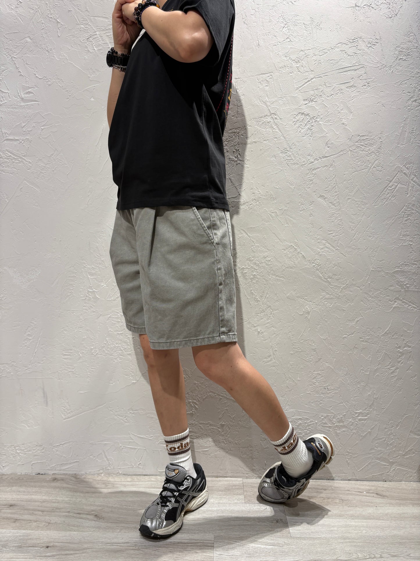 Zip Denim Shorts