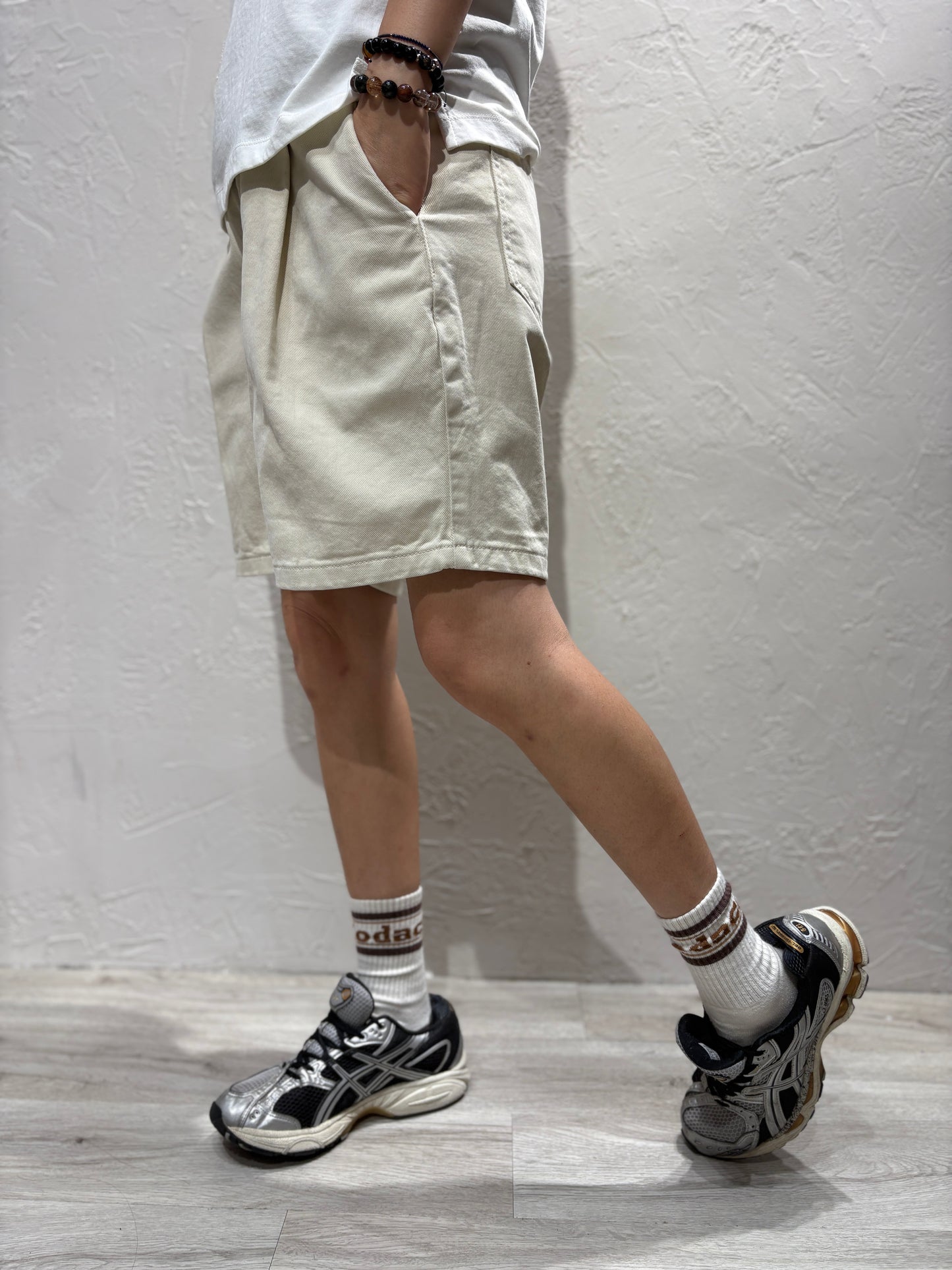 Zip Denim Shorts