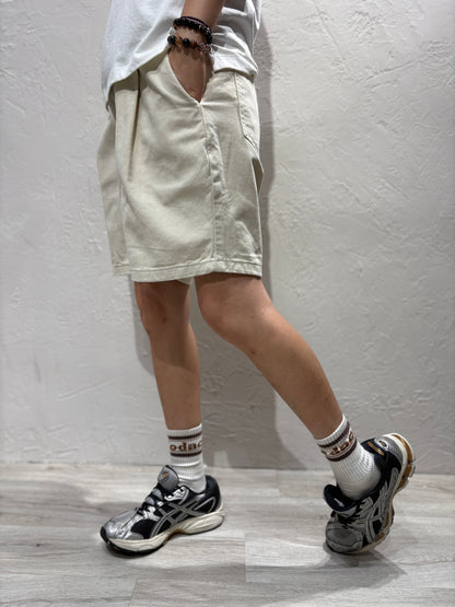 Zip Denim Shorts