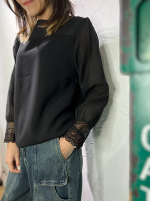 Lace Long Sleeves Top