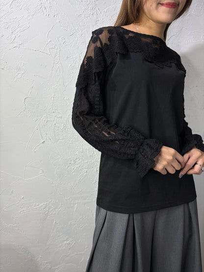 Embroidery Long Sleeves Top