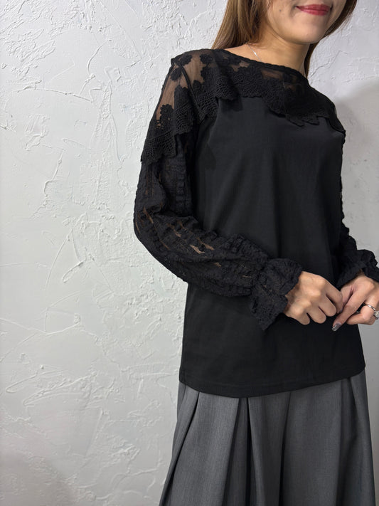 Embroidery Long Sleeves Top