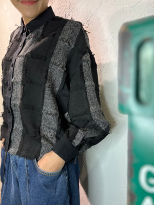Grid Patchwork Shirt